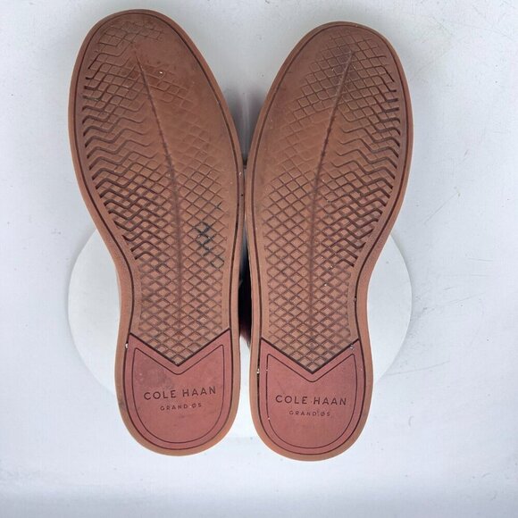 Cole Haan GrandPro Spectator Men Size 11M Brown Tan Leather Mid Top Lace Up Shoe - Picture 8 of 11